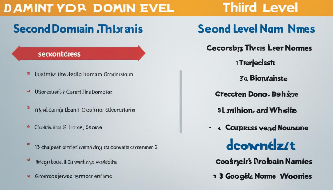What are secondlevel and thirdlevel domain names?