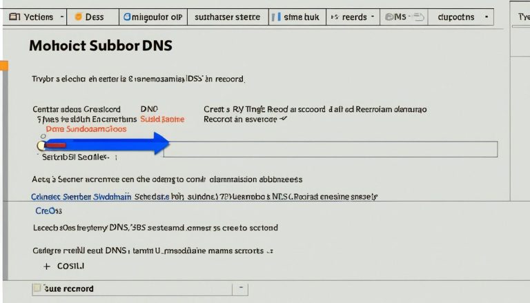 What type of DNS record is needed to make a subdomain?